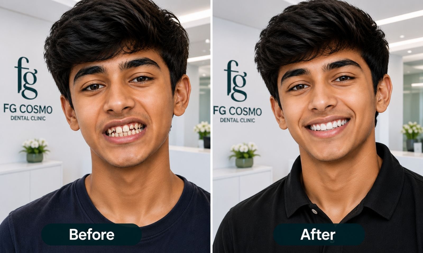 Metal braces consultation at FG Cosmo Dental Clinic Karachi