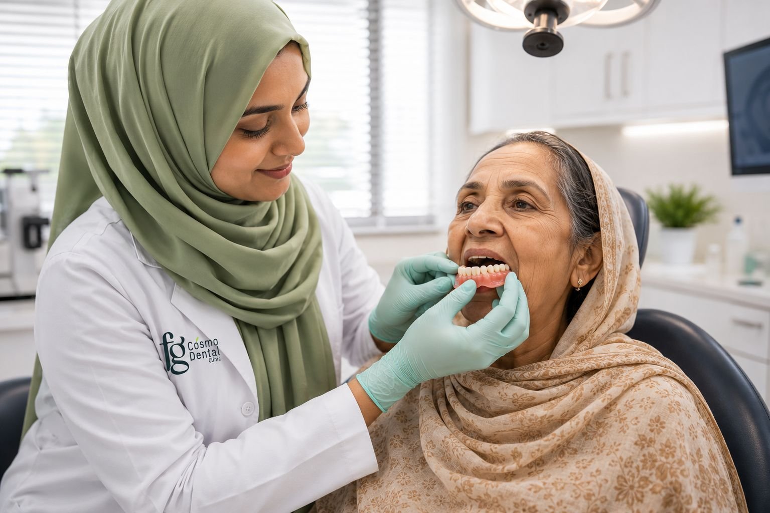 Removable dentures consultation at FG Cosmo Dental Clinic Karachi