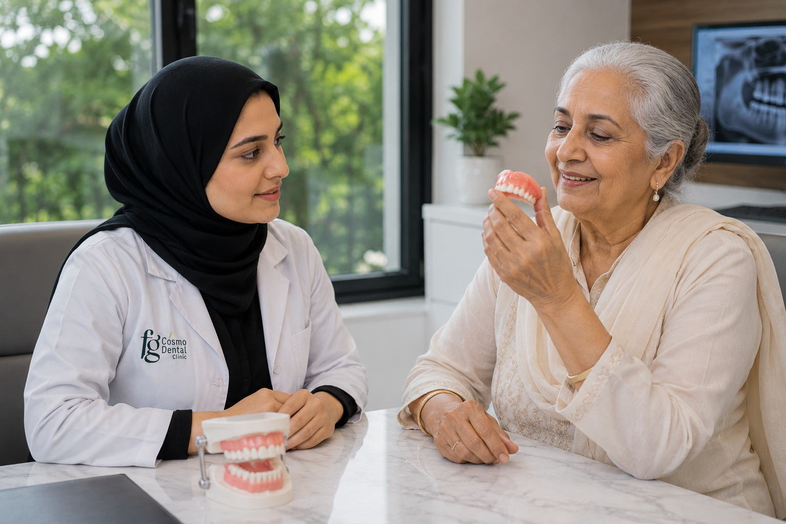 Complete dentures consultation at FG Cosmo Dental Clinic Karachi