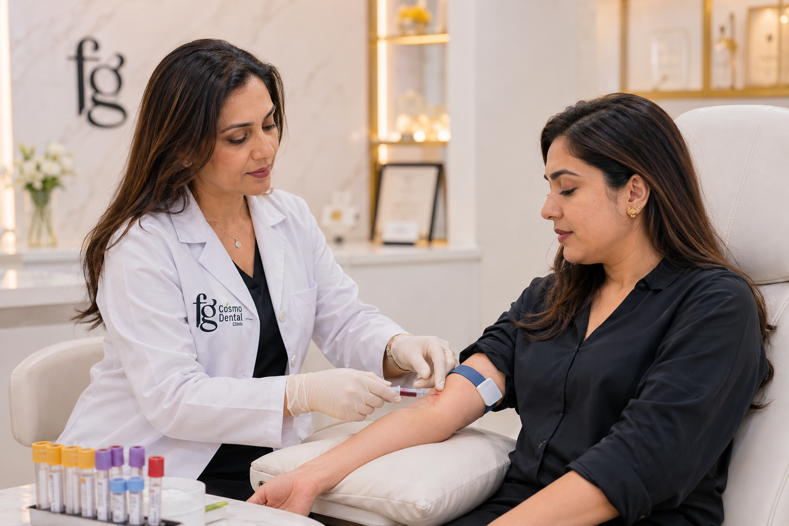 Face PRP consultation at FG Cosmo Dental Clinic Karachi