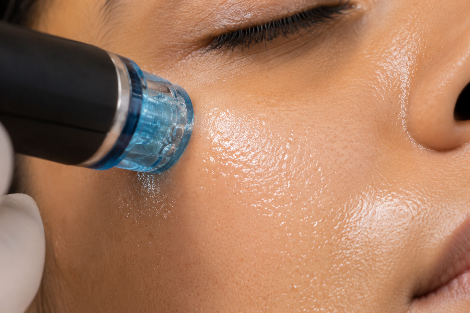 HydraFacial skin cleansing and hydration at FG Cosmo Dental Clinic Karachi