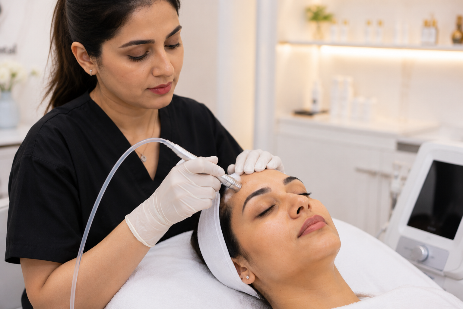 Microdermabrasion treatment at FG Cosmo Dental Clinic