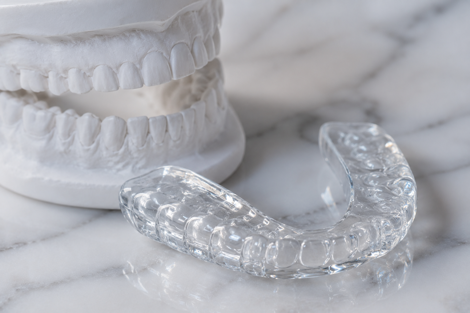 Custom night guard fitting at FG Cosmo Dental Clinic Karachi
