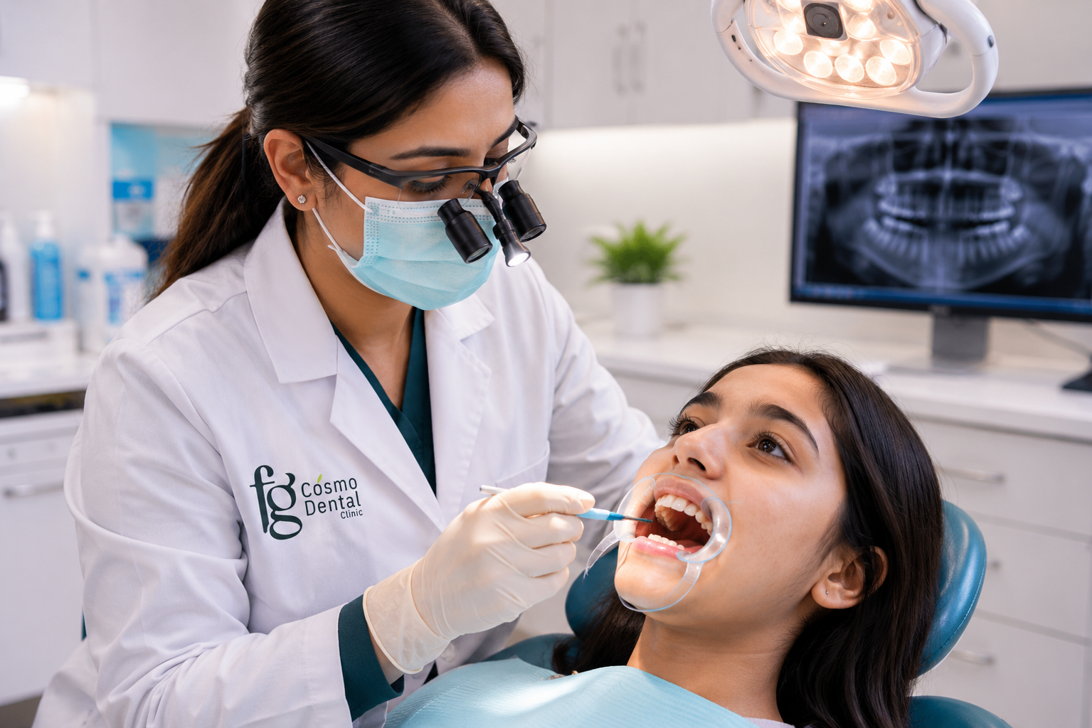 Dental fissure sealant treatment at FG Cosmo Dental Clinic Karachi