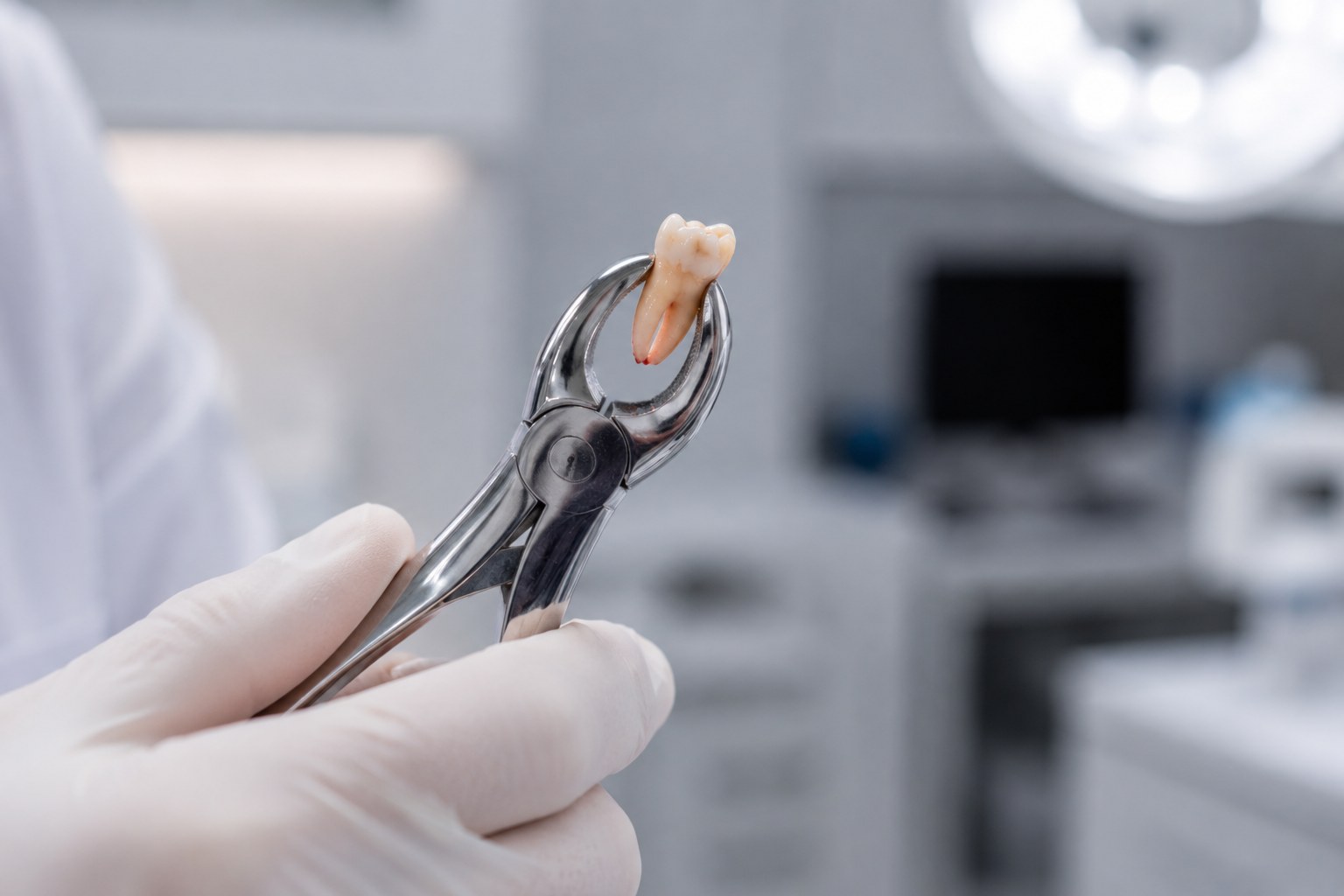 Dental team preparing for tooth extraction in Karachi
